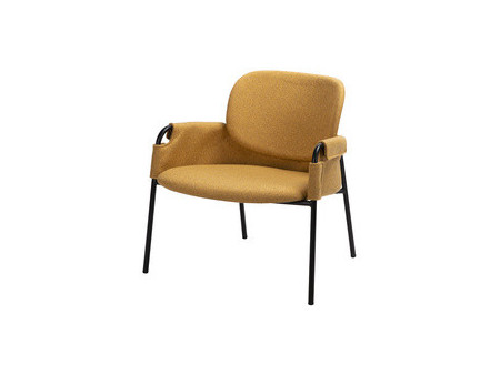 PAPERFLOW Fauteuil visiteur CLOTH, jaune