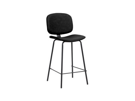 PAPERFLOW Chaise de bar VINTAGE, set de 2, brun