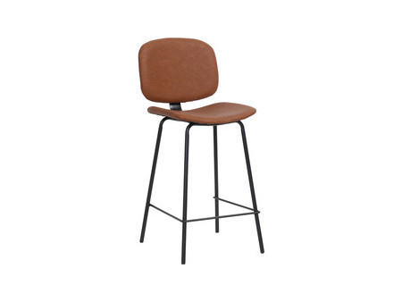 PAPERFLOW Chaise de bar VINTAGE, set de 2, brun