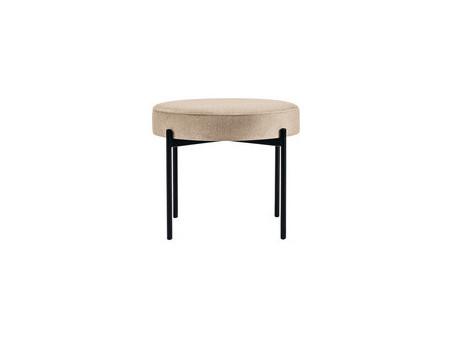 PAPERFLOW Banc GAIA, rond, habillage tissu, bleu
