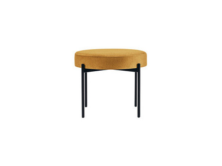 PAPERFLOW Banc GAIA, rond, habillage tissu, bleu