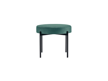 PAPERFLOW Banc GAIA, rond, habillage tissu, rouille