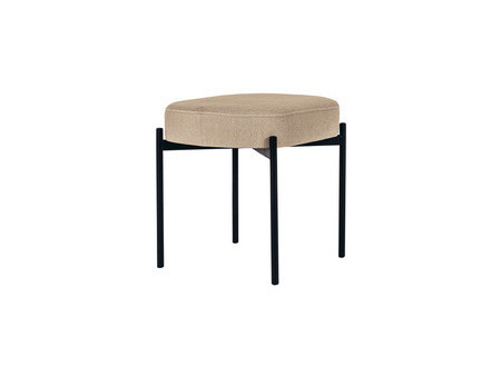 PAPERFLOW Banc oval GAIA, taille S, habillage tissu, bleu