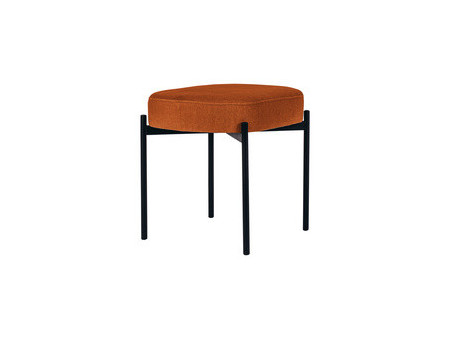 PAPERFLOW Banc oval GAIA, taille S, habillage tissu, ivoire