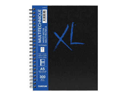 CANSON Carnet de dessin XL BOOK MIXED MEDIA Textured, A5