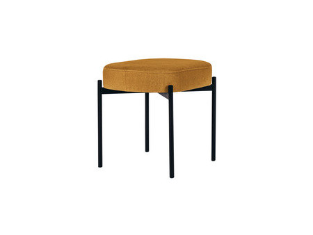 PAPERFLOW Banc oval GAIA, taille S, habillage tissu, safran