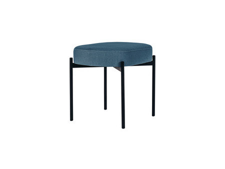 PAPERFLOW Banc oval GAIA, taille S, habillage tissu, rouille