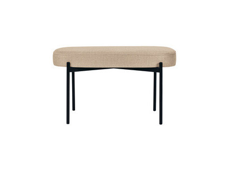 PAPERFLOW Banc oval GAIA, taille M, habillage tissu, vert