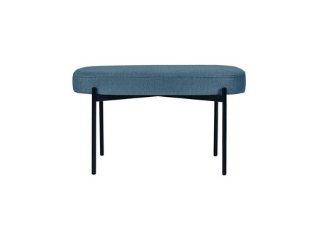 PAPERFLOW Banc oval GAIA, taille M, habillage tissu, brun