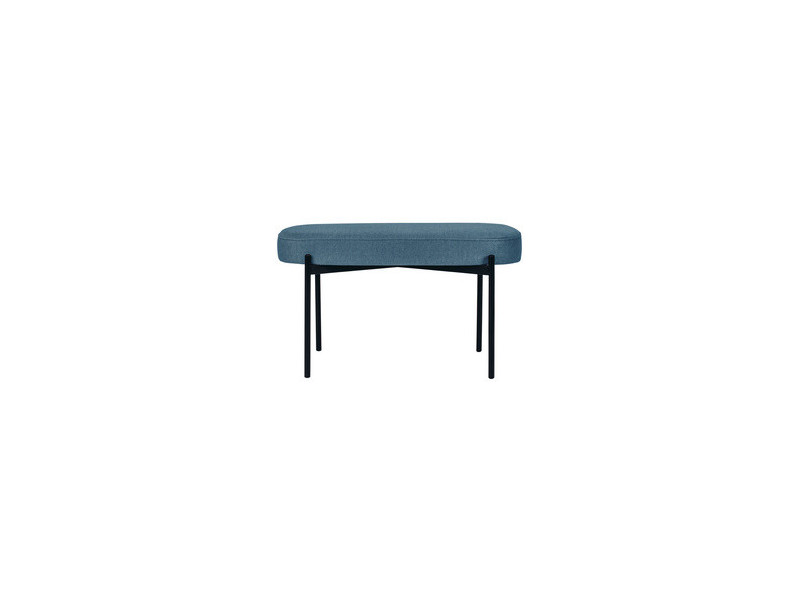 PAPERFLOW Banc oval GAIA, taille M, habillage tissu, safran
