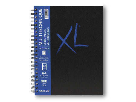 CANSON Carnet de dessin XL BOOK MIXED MEDIA Textured, A4