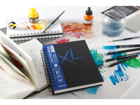 CANSON Carnet de dessin XL BOOK MIXED MEDIA Textured, A4