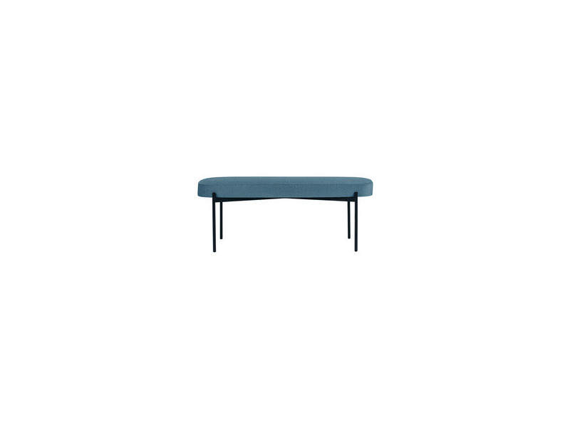 PAPERFLOW Banc oval GAIA, taille L, habillage tissu, rouille