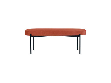 PAPERFLOW Banc oval GAIA, taille L, habillage tissu, rouille