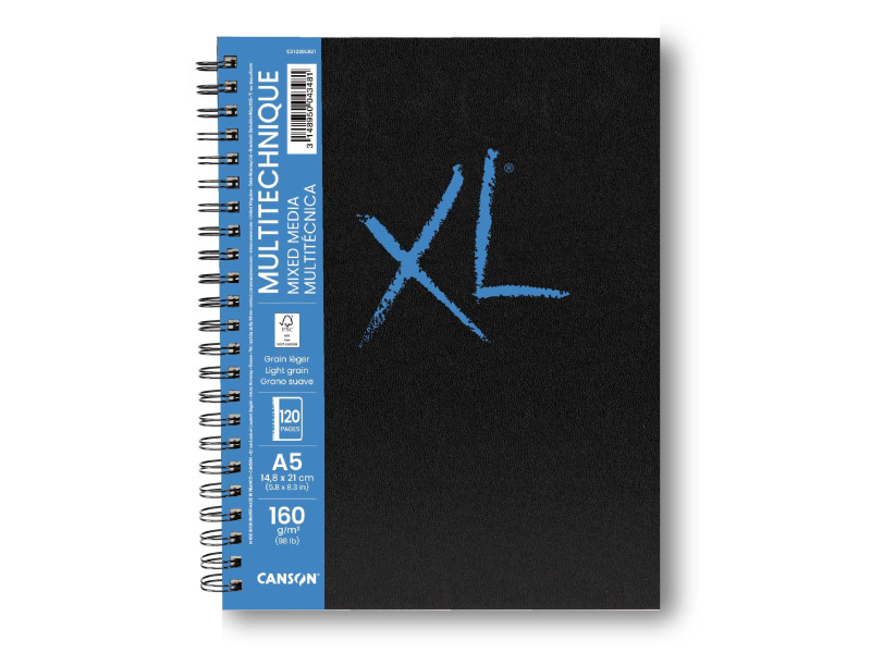 CANSON Carnet de dessin XL BOOK MIXED MEDIA, A5