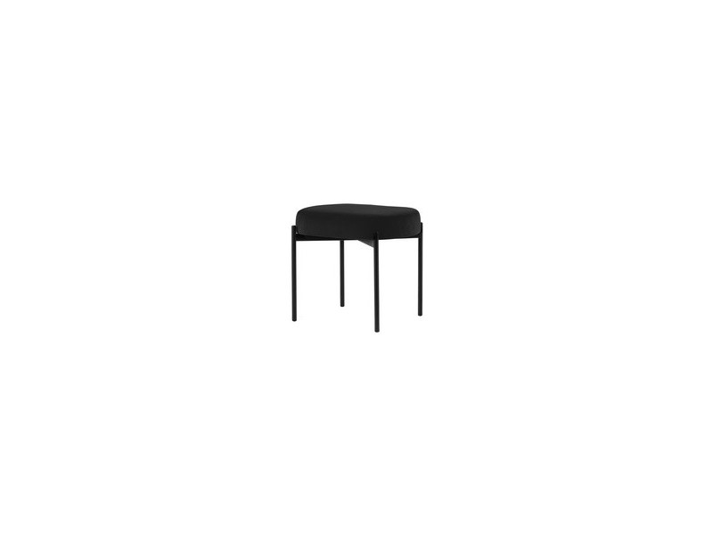 PAPERFLOW Banc oval GAIA, taille S, habillage velours, rouge