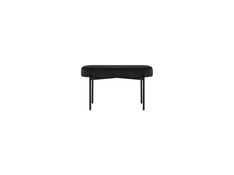 PAPERFLOW Banc oval GAIA, taille M, habillage velours
