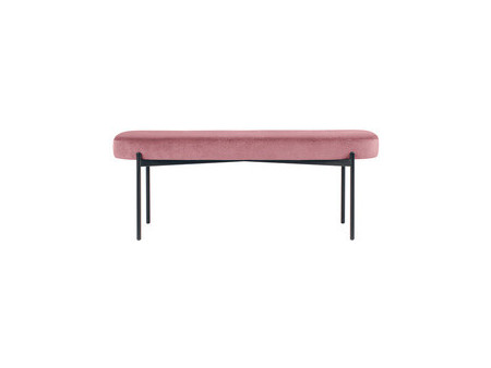 PAPERFLOW Banc oval GAIA, taille L, habillage velours, vert