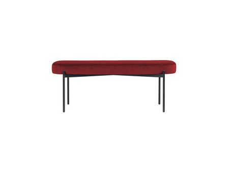 PAPERFLOW Banc oval GAIA, taille L, habillage velours, vert