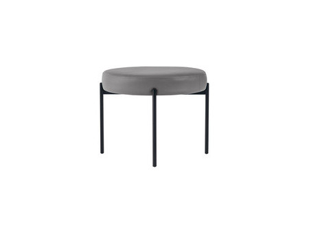 PAPERFLOW Banc GAIA, rond, habillage similicuir, lilas