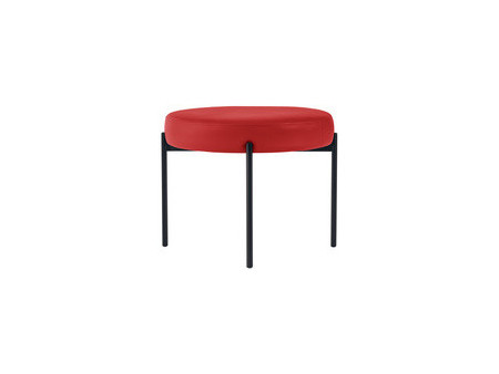 PAPERFLOW Banc GAIA, rond, habillage similicuir, lilas