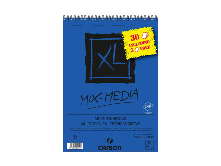 CANSON Bloc de dessin 'XL MIXED MEDIA Textured' Promo, A4