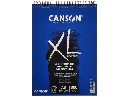 CANSON Bloc de dessin XL MIXED MEDIA Textured Promo, A3