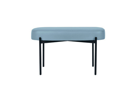 PAPERFLOW Banc oval GAIA, taille M, habillage similicuir