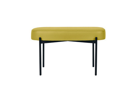 PAPERFLOW Banc oval GAIA, taille M, habillage similicuir