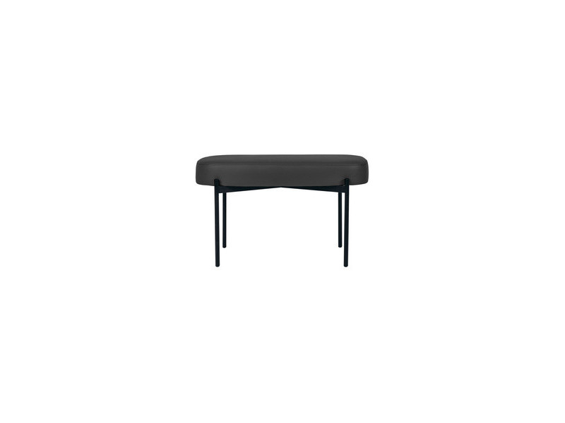 PAPERFLOW Banc oval GAIA, taille M, habillage similicuir