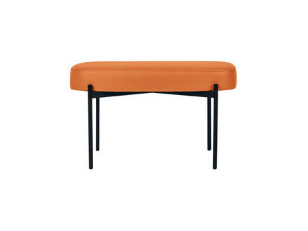 PAPERFLOW Banc oval GAIA, taille M, habillage similicuir
