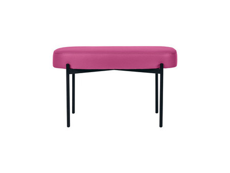 PAPERFLOW Banc oval GAIA, taille M, habillage similicuir