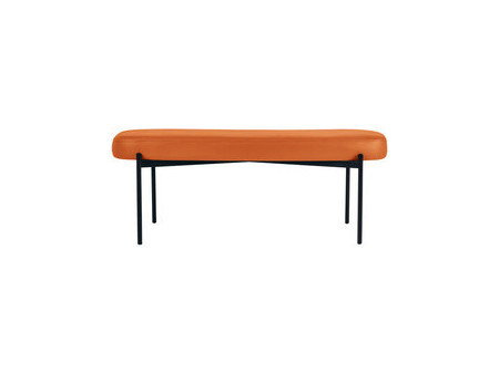 PAPERFLOW Banc oval GAIA, taille L, habillage similicuir