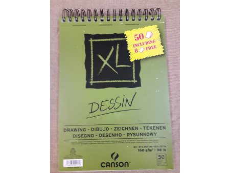 CANSON Bloc croquis et études 'XL DESSIN' Promo, A4