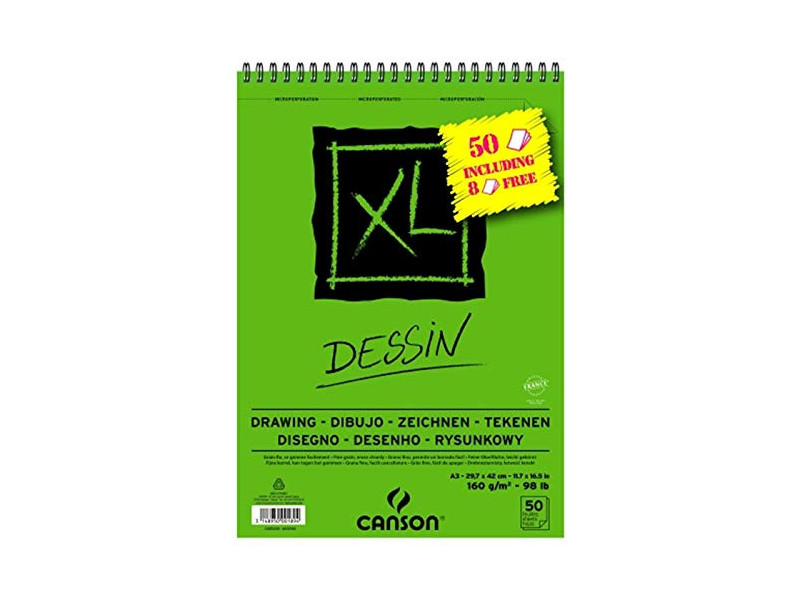 CANSON Bloc croquis et études 'XL DESSIN' Promo, A3