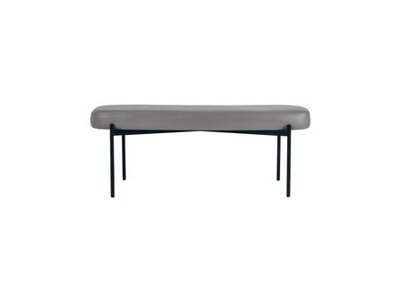 PAPERFLOW Banc oval GAIA, taille L, habillage similicuir