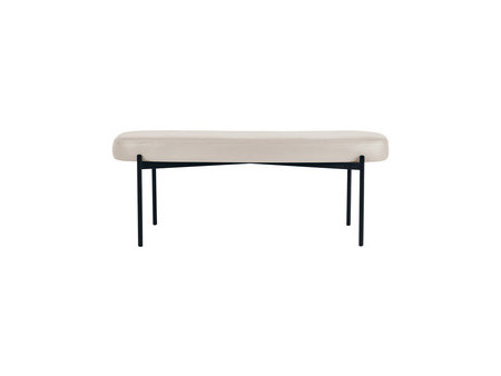 PAPERFLOW Banc oval GAIA, taille L, habillage similicuir