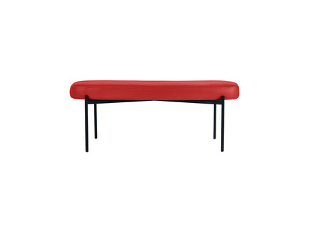 PAPERFLOW Banc oval GAIA, taille L, habillage similicuir