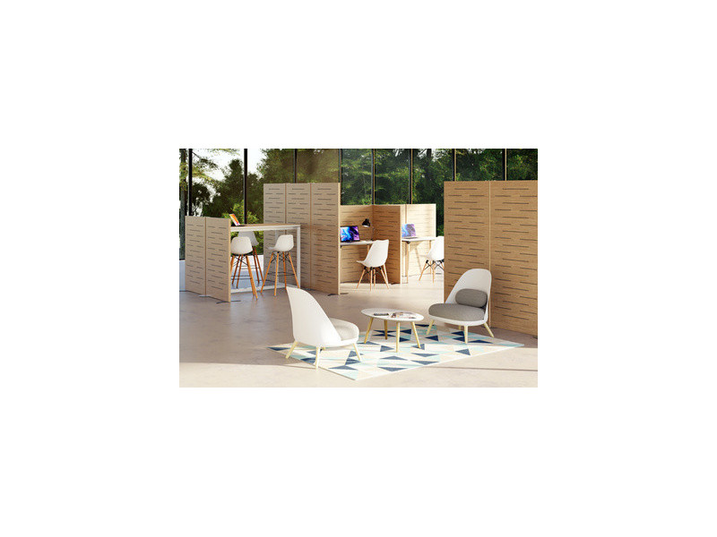 PAPERFLOW Cloison acoustique en bois, (L)795 x (H)1.800 mm