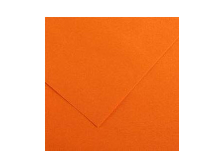 CANSON Papier Vivaldi, 500 x 650 mm, 240 g/m2, clémentine