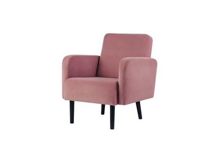 PAPERFLOW Fauteuil LISBOA, habillage en velours, noir