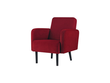 PAPERFLOW Fauteuil LISBOA, habillage en velours, rouille