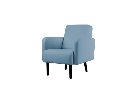 PAPERFLOW Fauteuil LISBOA, habillage simili cuir, blanc