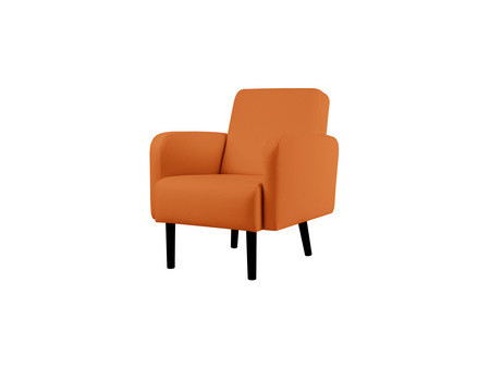 PAPERFLOW Fauteuil LISBOA, habillage simili cuir, gris