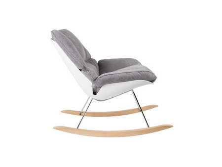 PAPERFLOW Fauteuil à bascule LAZY, blanc/gris