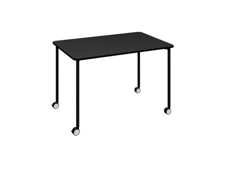 PAPERFLOW Table mobile FLEX OFFICE, rectangulaire, noir