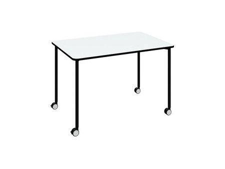 PAPERFLOW Table mobile FLEX OFFICE, rectangulaire, blanc