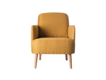 PAPERFLOW Fauteuil visiteur 'Brooks', safran
