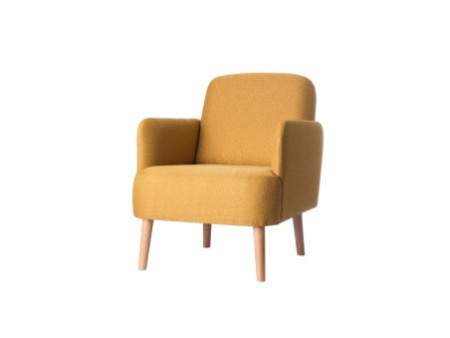 PAPERFLOW Fauteuil visiteur 'Brooks', safran