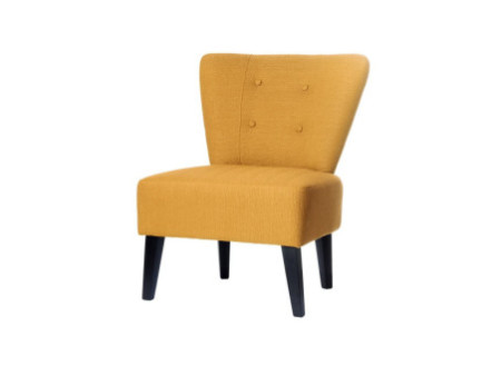 PAPERFLOW Fauteuil visiteur 'Brighton', safran / noir